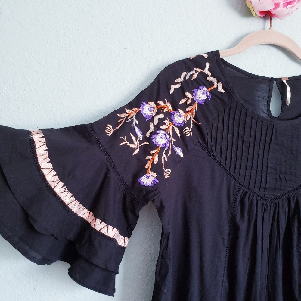Free People Pavlo Mini Babydoll Embroidered Dress - Picture 5 of 7